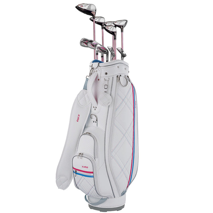 XXIO Women's 13 10-Piece Complete Set White/Bordeaux