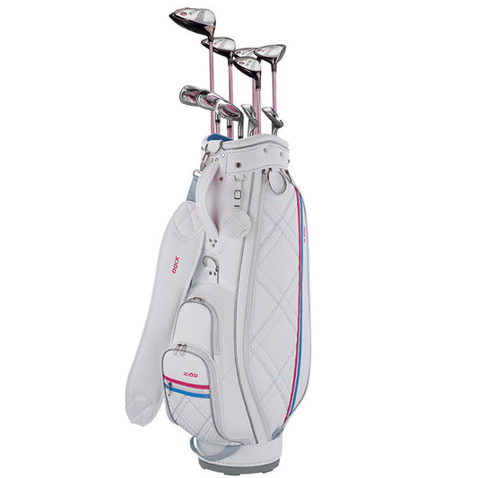 XXIO Women's 13 10-Piece Complete Set White/Bordeaux