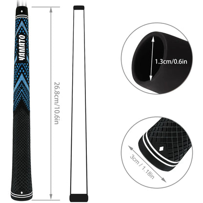 Yamato Blue Golf Grips 13-Pack – Midsize/Standard All-Weather Grips