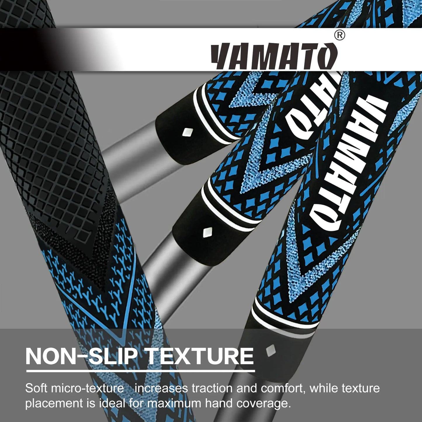 Yamato Blue Golf Grips 13-Pack – Midsize/Standard All-Weather Grips