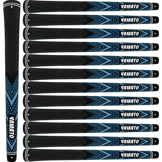 Yamato Blue Golf Grips 13-Pack – Midsize/Standard All-Weather Grips
