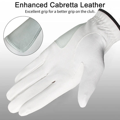 Yamato Premium Golf Gloves for Men – Breathable Cabretta Leather with Enhanced Grip