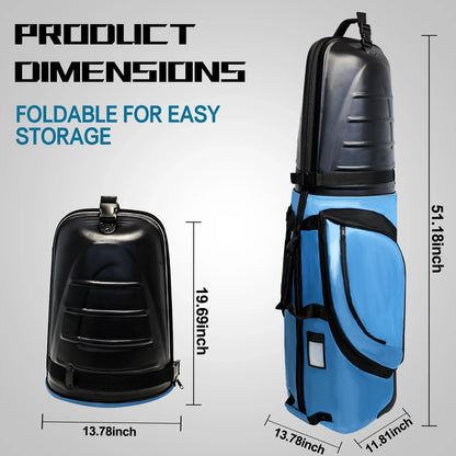 Yamato Golf Travel Bag with Hard Shell, TSA Lock & Wheels