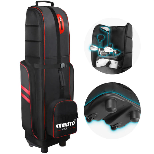 Yamato Golf Travel Bag GTB01 – Padded Rolling Cover for Clubs