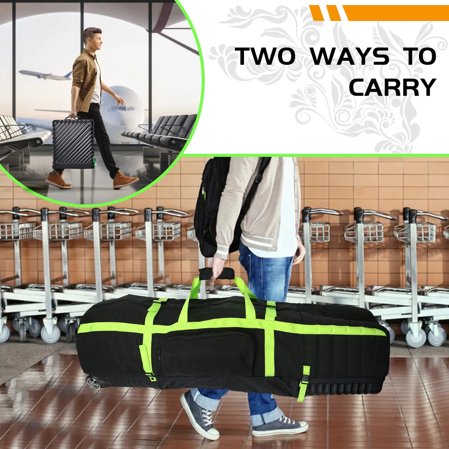 Yamato Foldable Golf Travel Hard Case – Lightweight & TSA Approved