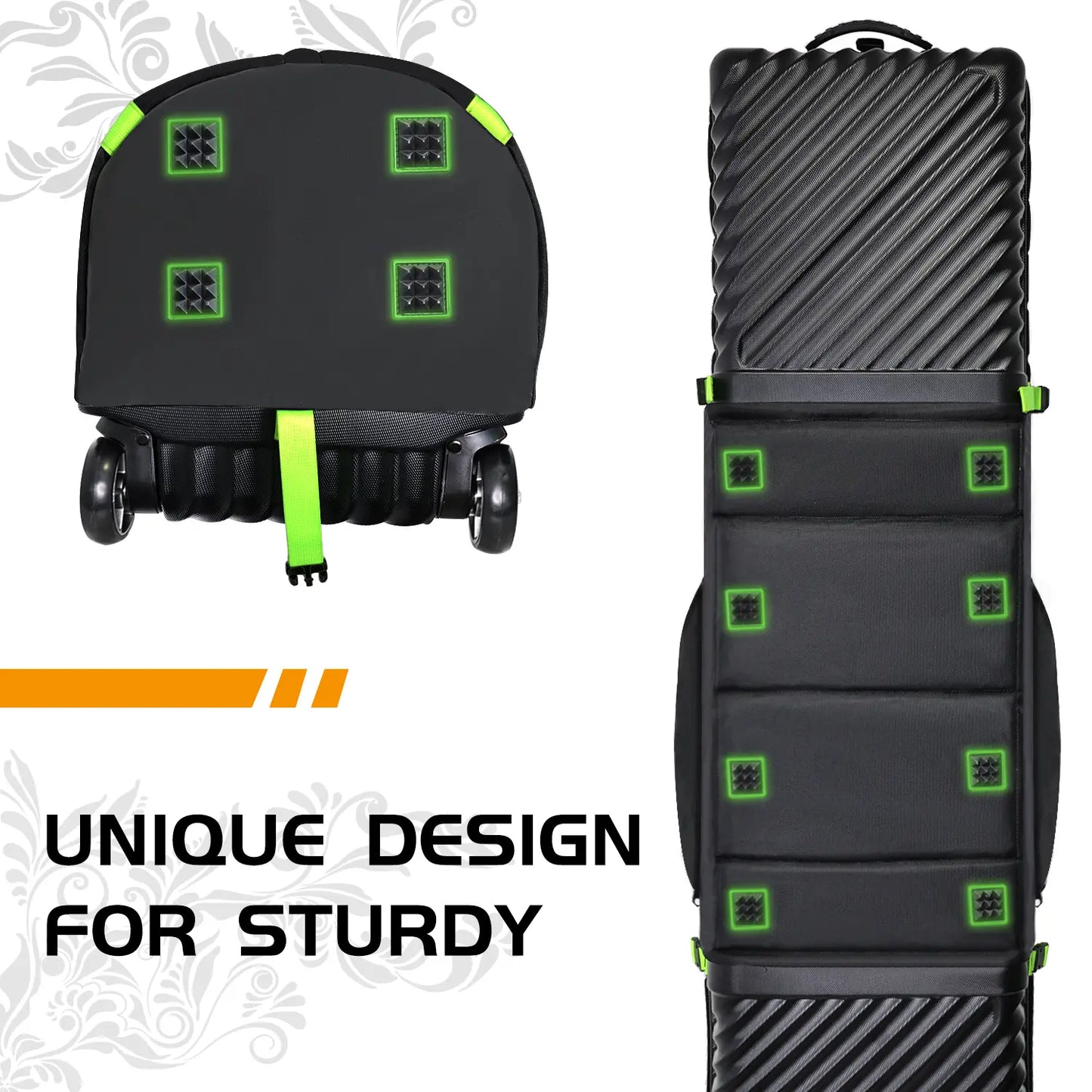 Yamato Foldable Golf Travel Hard Case – Lightweight & TSA Approved