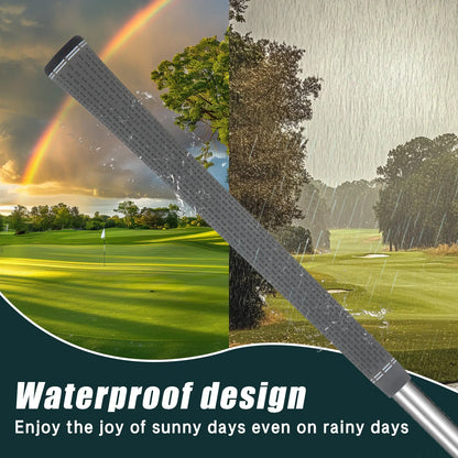 Yamato Single-Color Gray Golf Grips 8-Pack – Soft, Non-Slip Grip