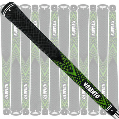 Yamato Green Golf Grips 13-Pack – Non-Slip Midsize/Standard Grips