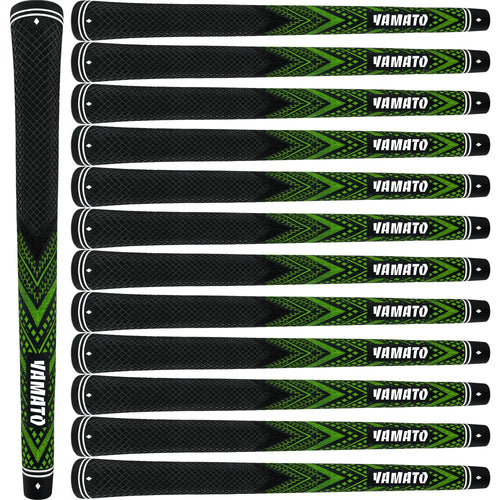 Yamato Green Golf Grips 13-Pack – Non-Slip Midsize/Standard Grips