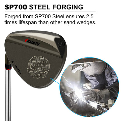 Yamato Left Handed Forged Golf Wedge Set - High Spin 52°56°60°