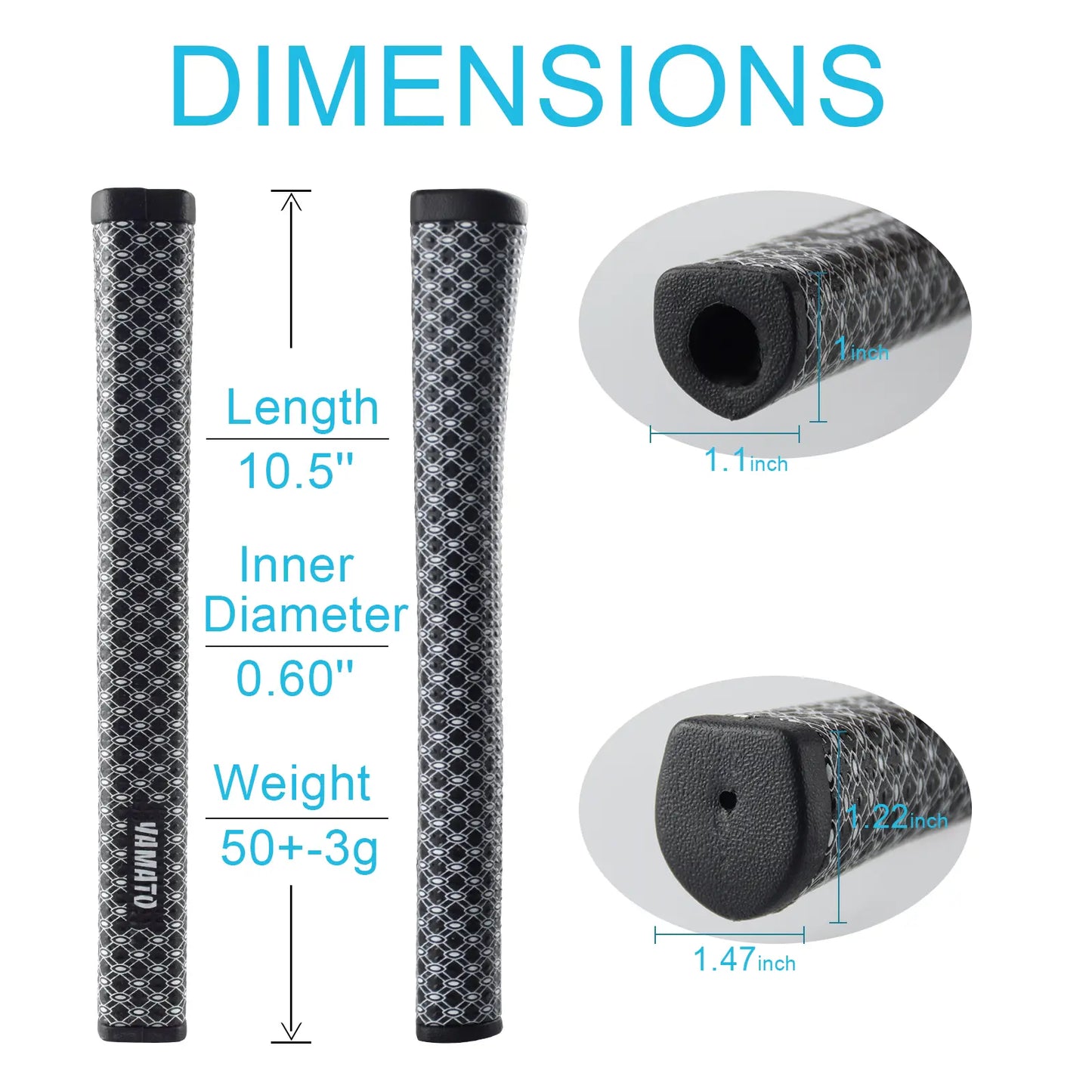 Yamato Golf Putter Grip – Lightweight, Non-Slip, Ergonomic Feel