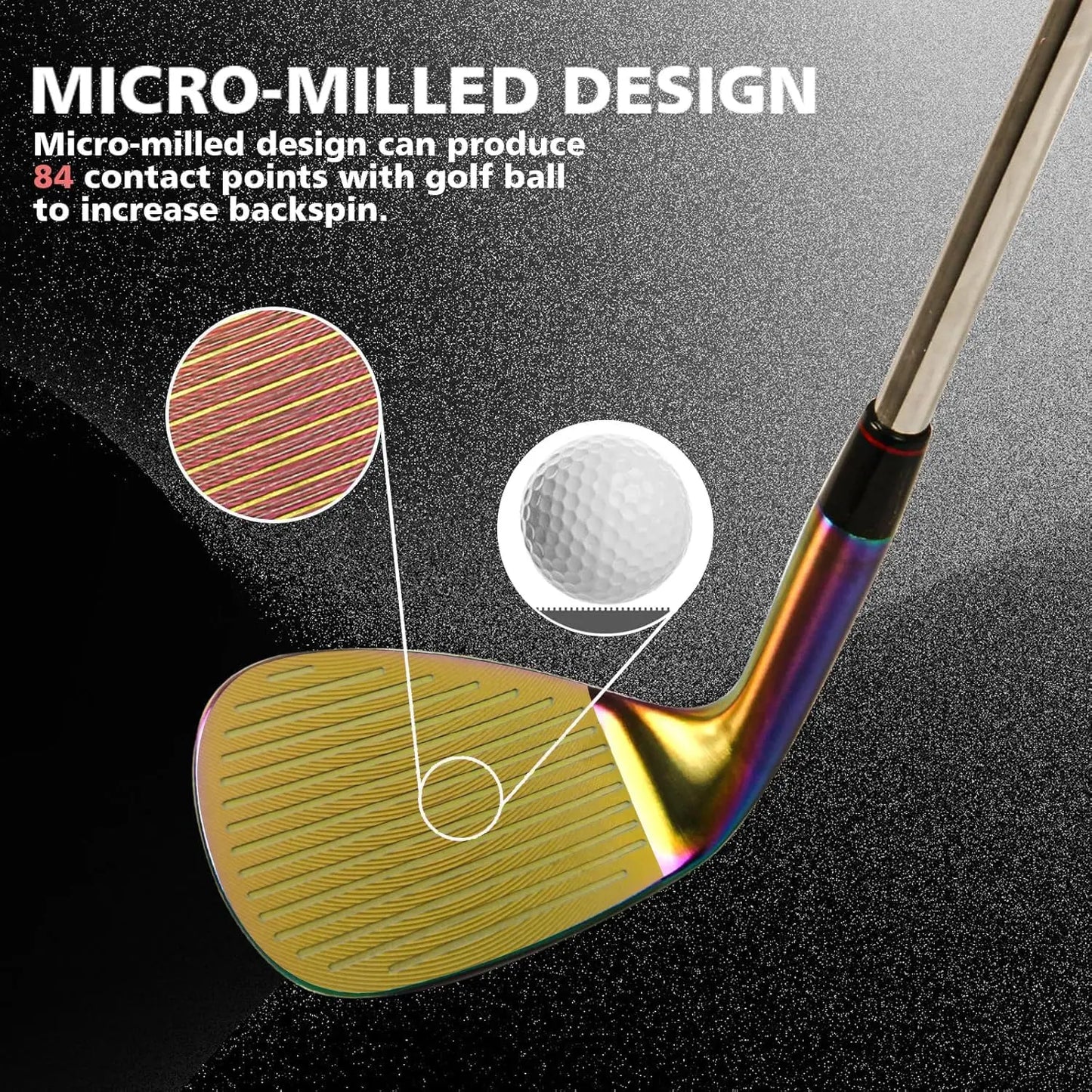 Yamato Rainbow Golf Wedges Set – Full Face Milled