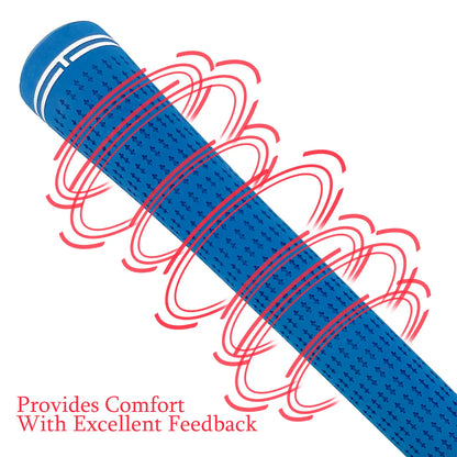 Yamato Rubber Golf Grips Set – Black/Blue 13pcs