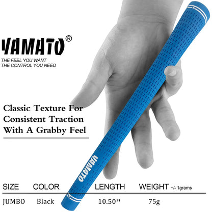 Yamato Rubber Golf Grips Set – Black/Blue 13pcs