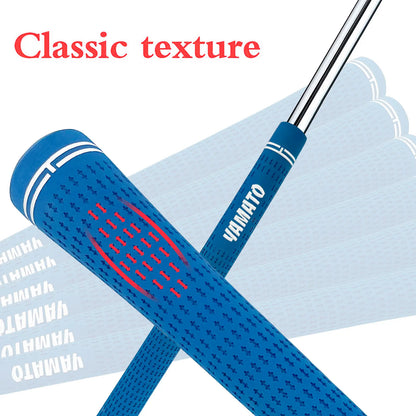 Yamato Rubber Golf Grips Set – Black/Blue 13pcs
