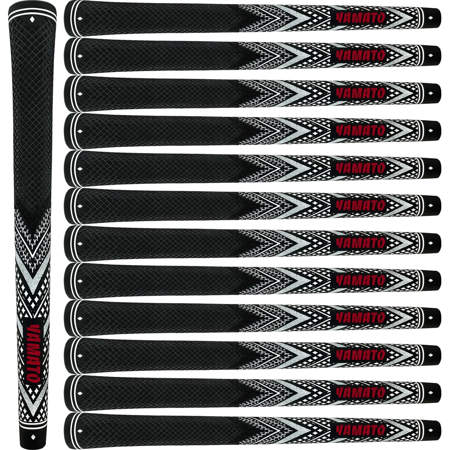 Yamato White Golf Grips 13-Pack – Clean Look, All-Weather Control