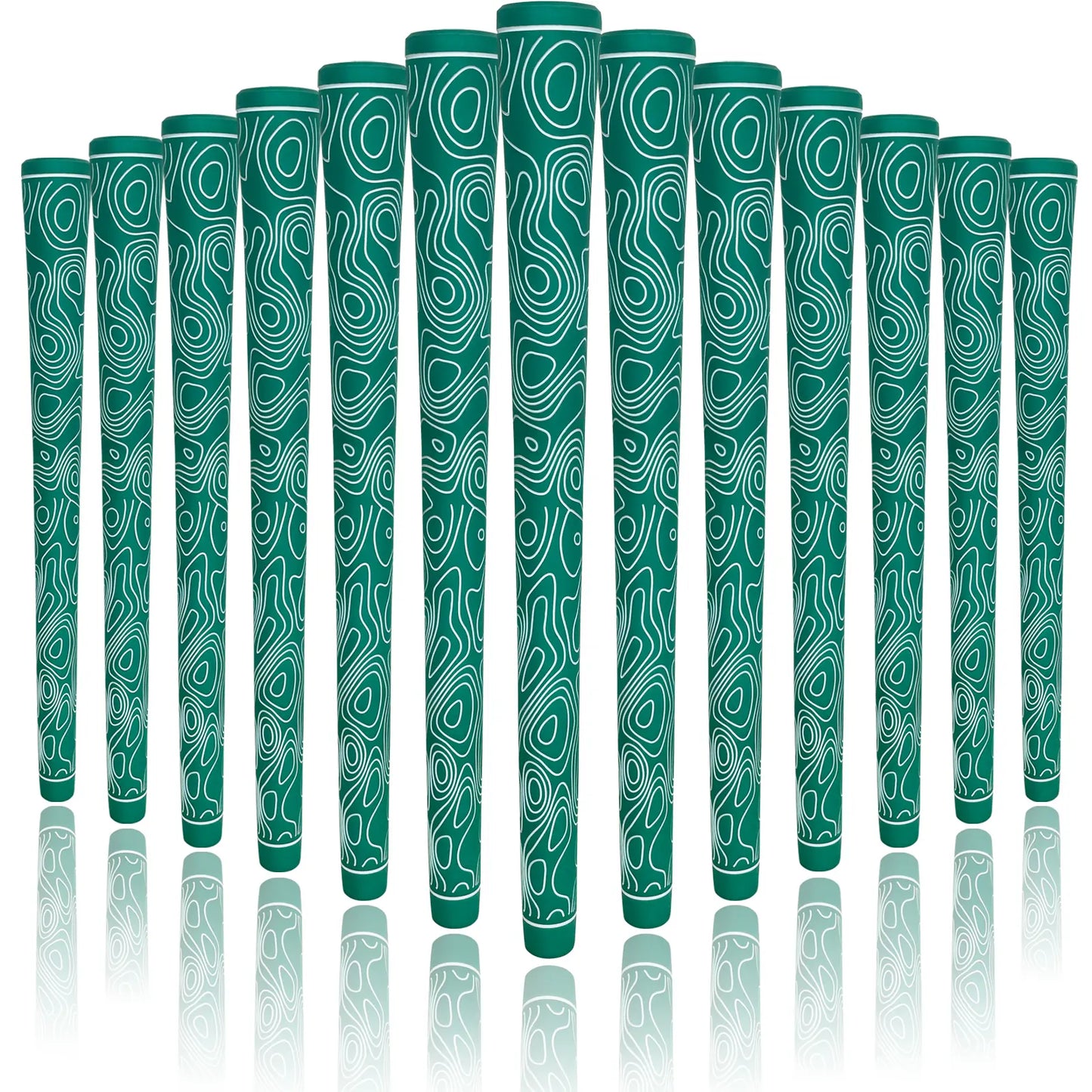 Yamato Women’s Golf Grips 13-Pack – Green with White Wave