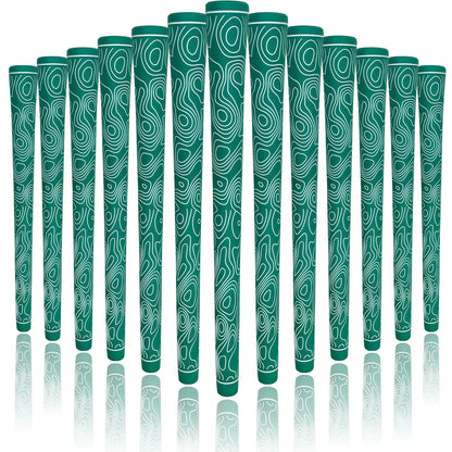 Yamato Women’s Golf Grips 13-Pack – Green with White Wave