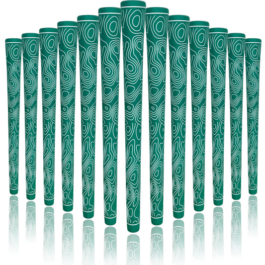 Yamato Women’s Golf Grips 13-Pack – Green with White Wave