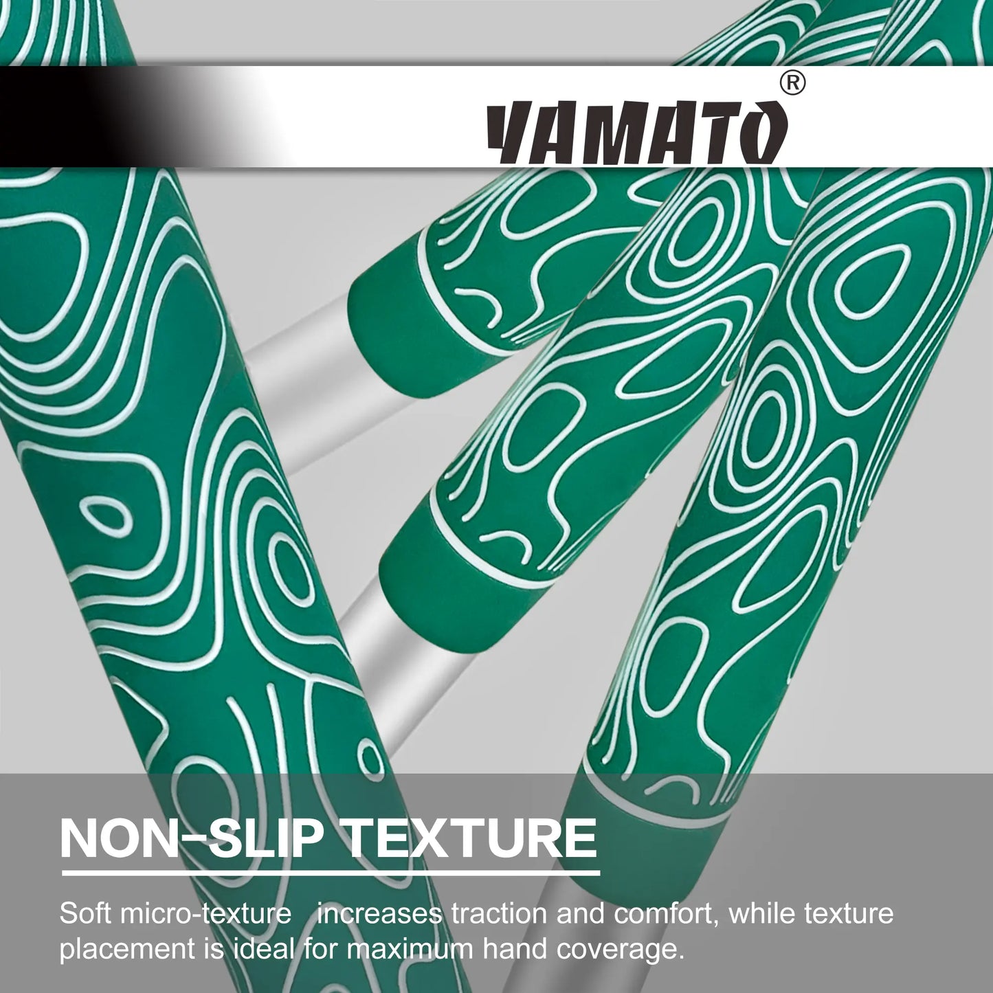 Yamato Women’s Golf Grips 13-Pack – Green with White Wave
