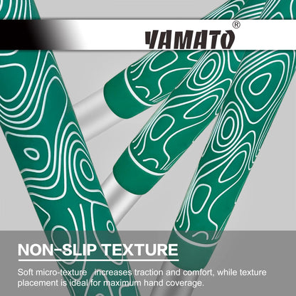 Yamato Women’s Golf Grips 13-Pack – Green with White Wave