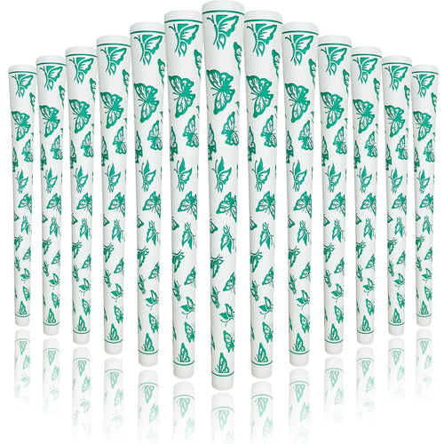 Yamato Women’s Golf Grips 13-Pack – White with Green Butterfly