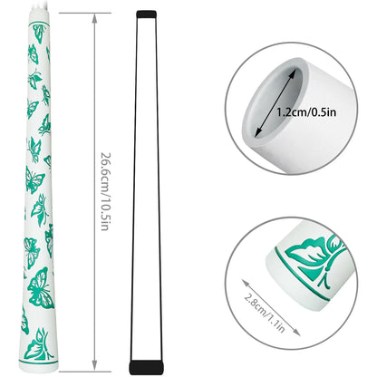 Yamato Women’s Golf Grips 13-Pack – White with Green Butterfly