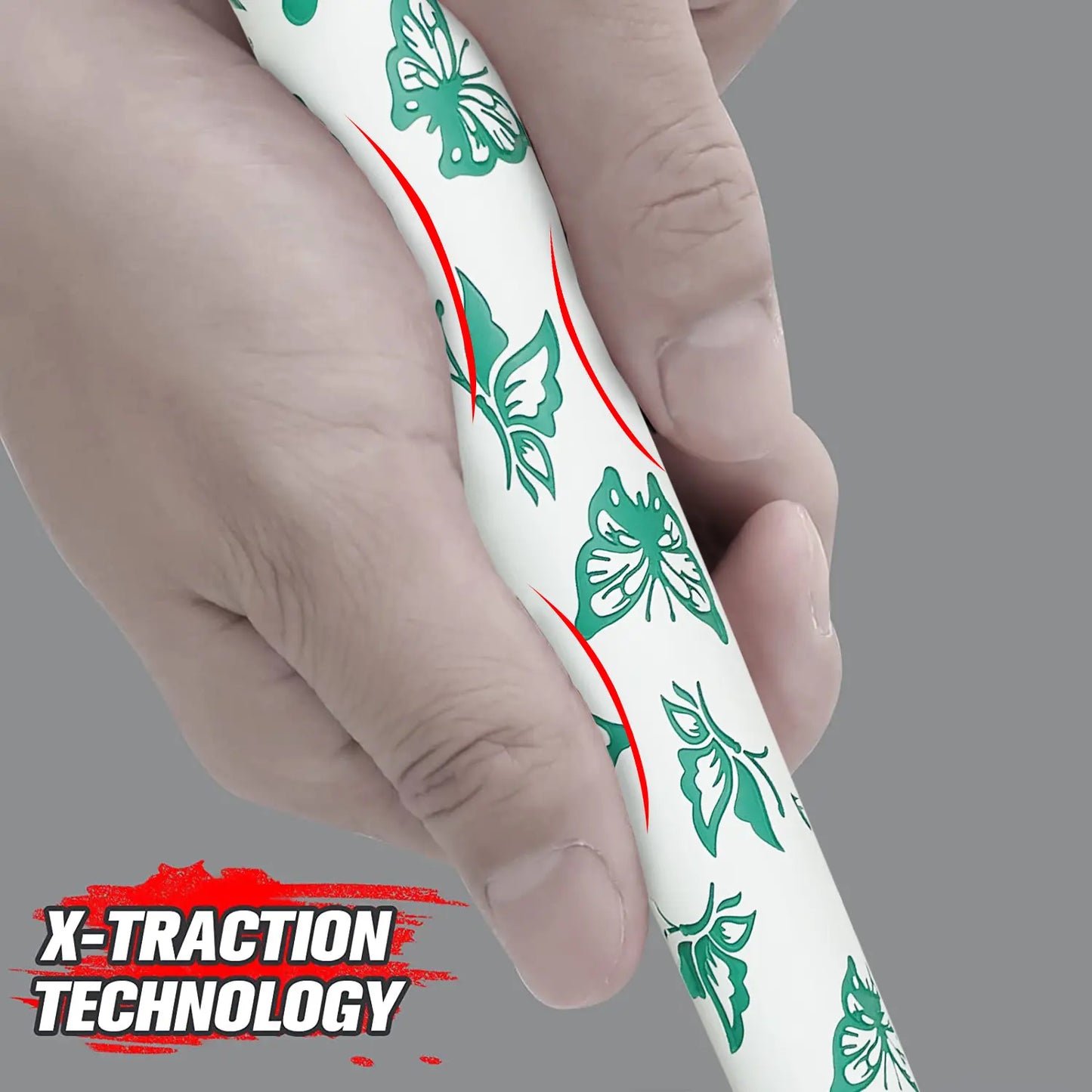Yamato Women’s Golf Grips 13-Pack – White with Green Butterfly