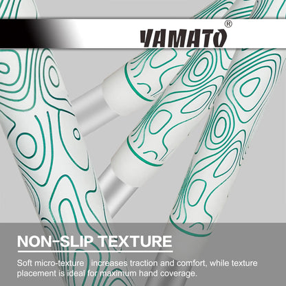 Yamato Women’s Golf Grips 13-Pack – White with Green Wave