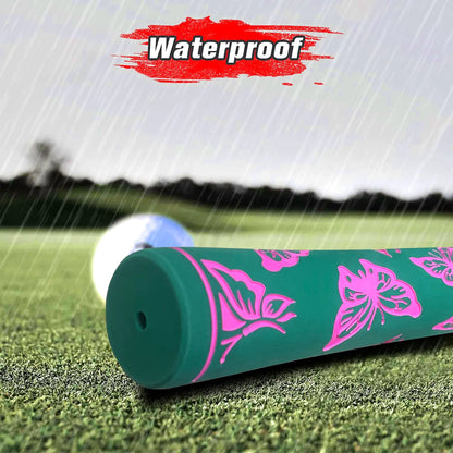 Yamato Women’s Golf Grips 13-Pack – Green with Pink Butterfly