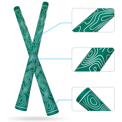 Yamato Women’s Golf Grips 13-Pack – Green with White Wave