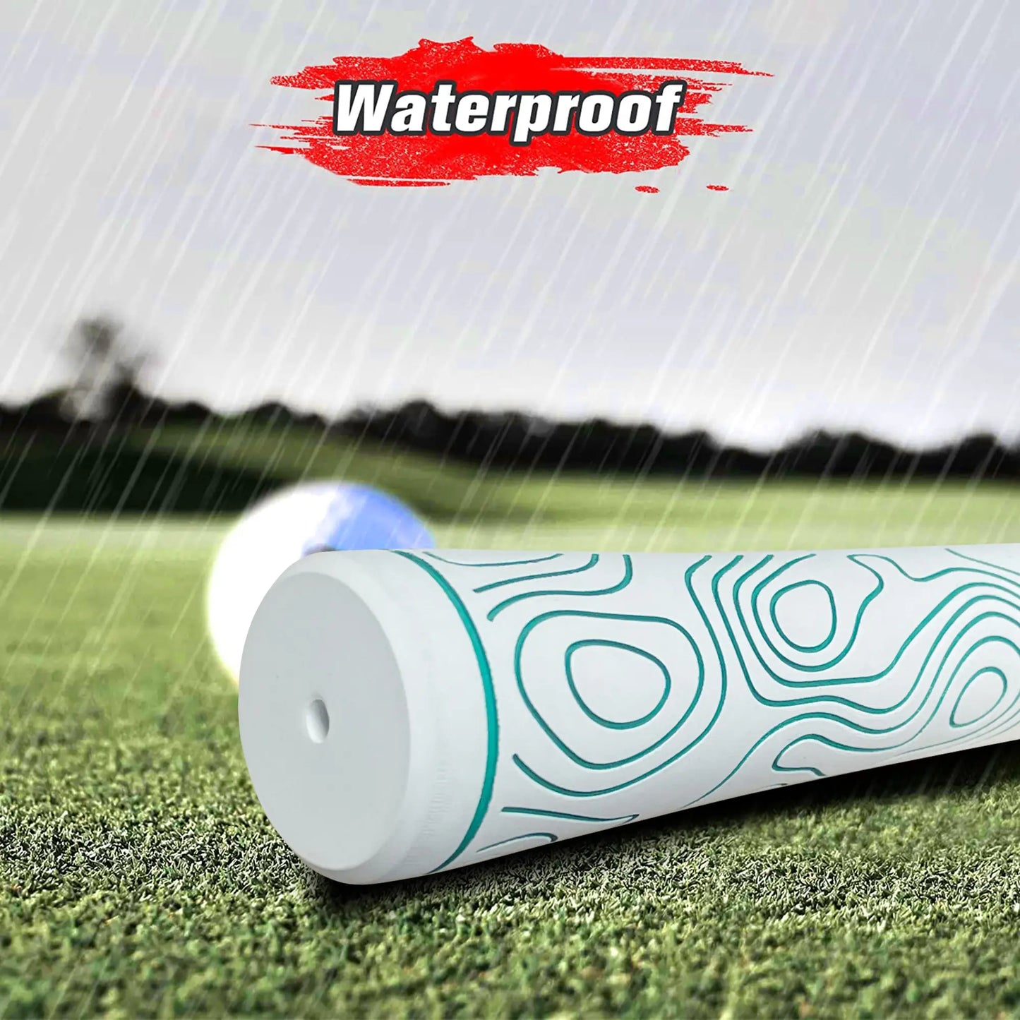 Yamato Women’s Golf Grips 13-Pack – White with Green Wave