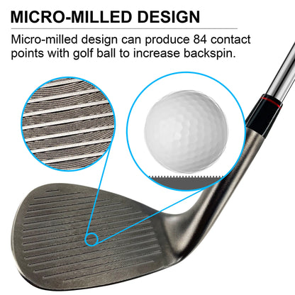 Yamato Forged Golf Wedge 50°-60° with High Spin & Skull Design