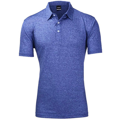 Yamato Men’s Slim-Fit Golf Polo – Blue, Quick-Dry, Performance Fit