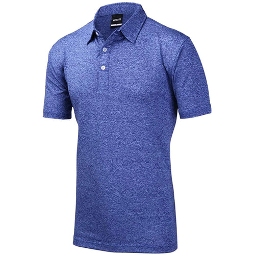 Yamato Men’s Slim-Fit Golf Polo – Blue, Quick-Dry, Performance Fit