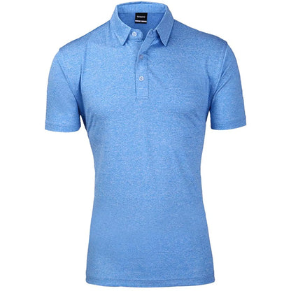Yamato Men’s Slim-Fit Golf Polo – Light Blue, Stylish, Moisture-Wicking