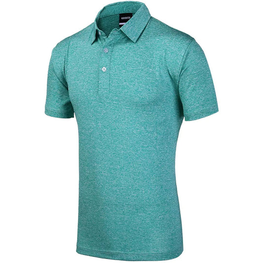 Yamato Men’s Slim-Fit Golf Polo – Turquoise, Quick-Dry, Performance Fit